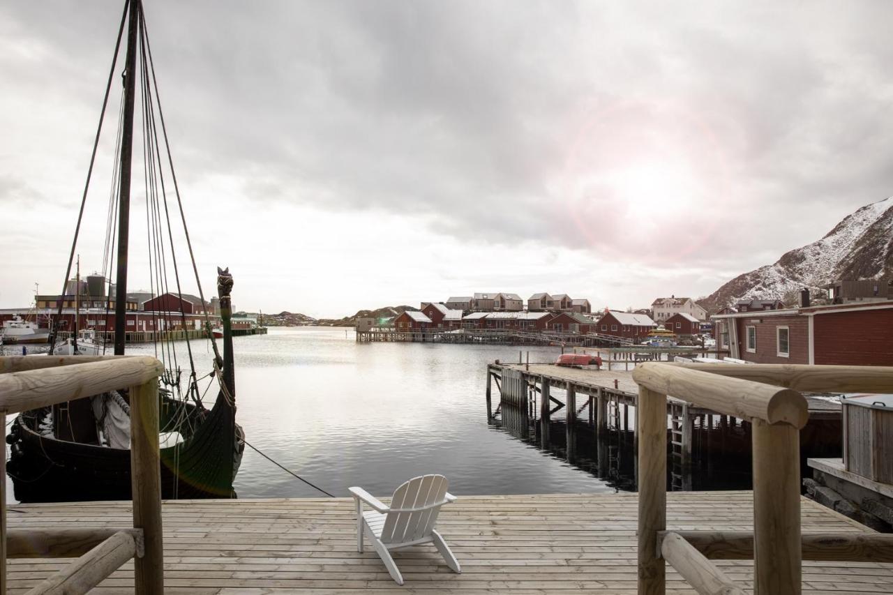 Solsiden Brygge Rorbuer Hotel Ballstad Bagian luar foto